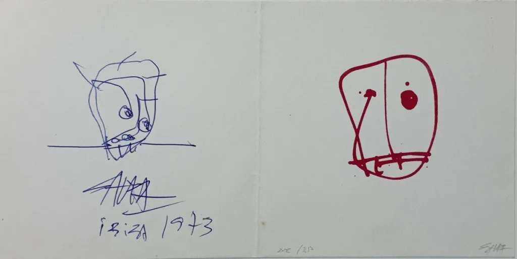 Face, 1973 — Antonio Saura