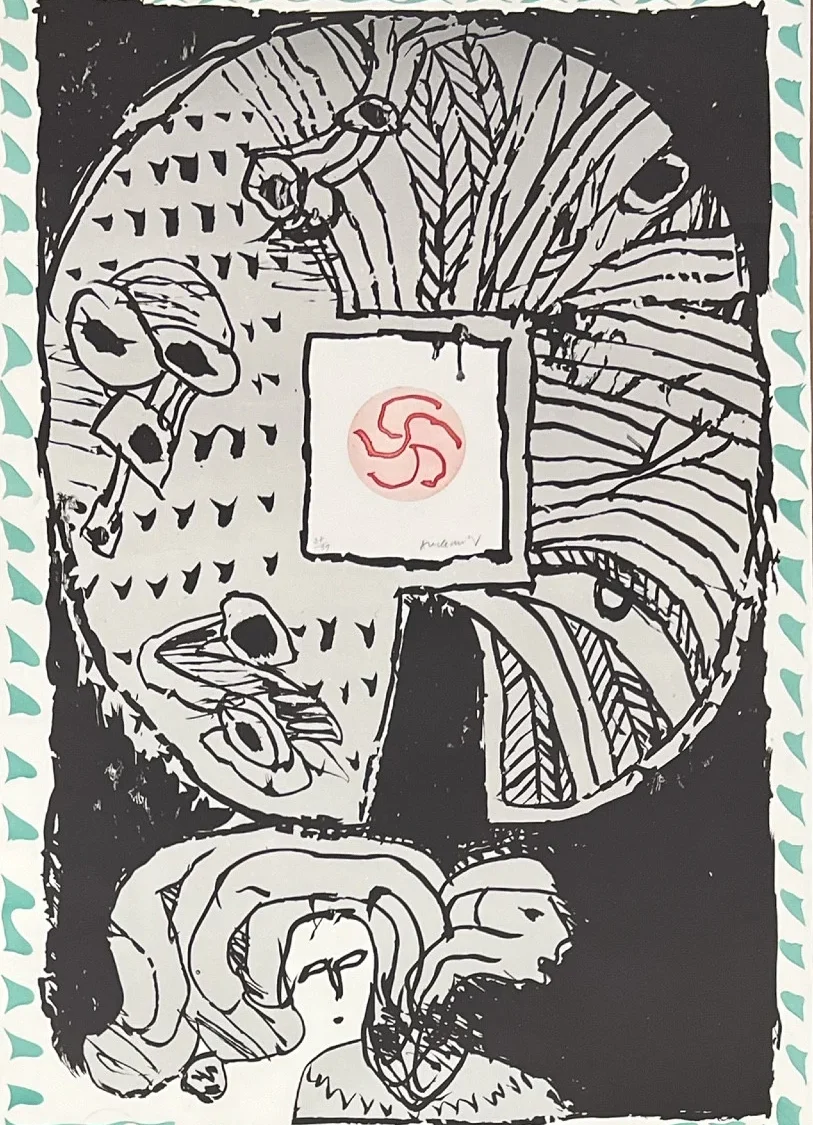 Fenêtres vertes, 1977 — Pierre Alechinsky