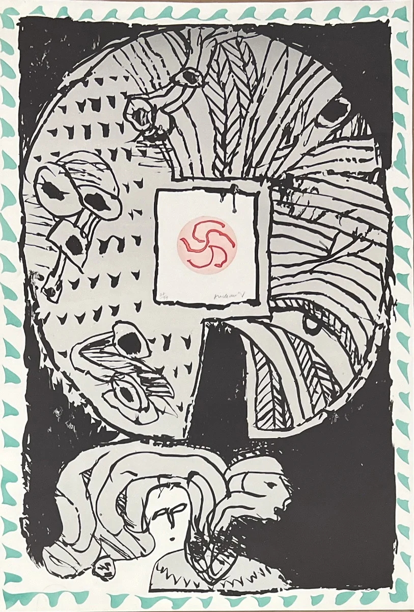 Fenêtres vertes, 1977 — Pierre Alechinsky