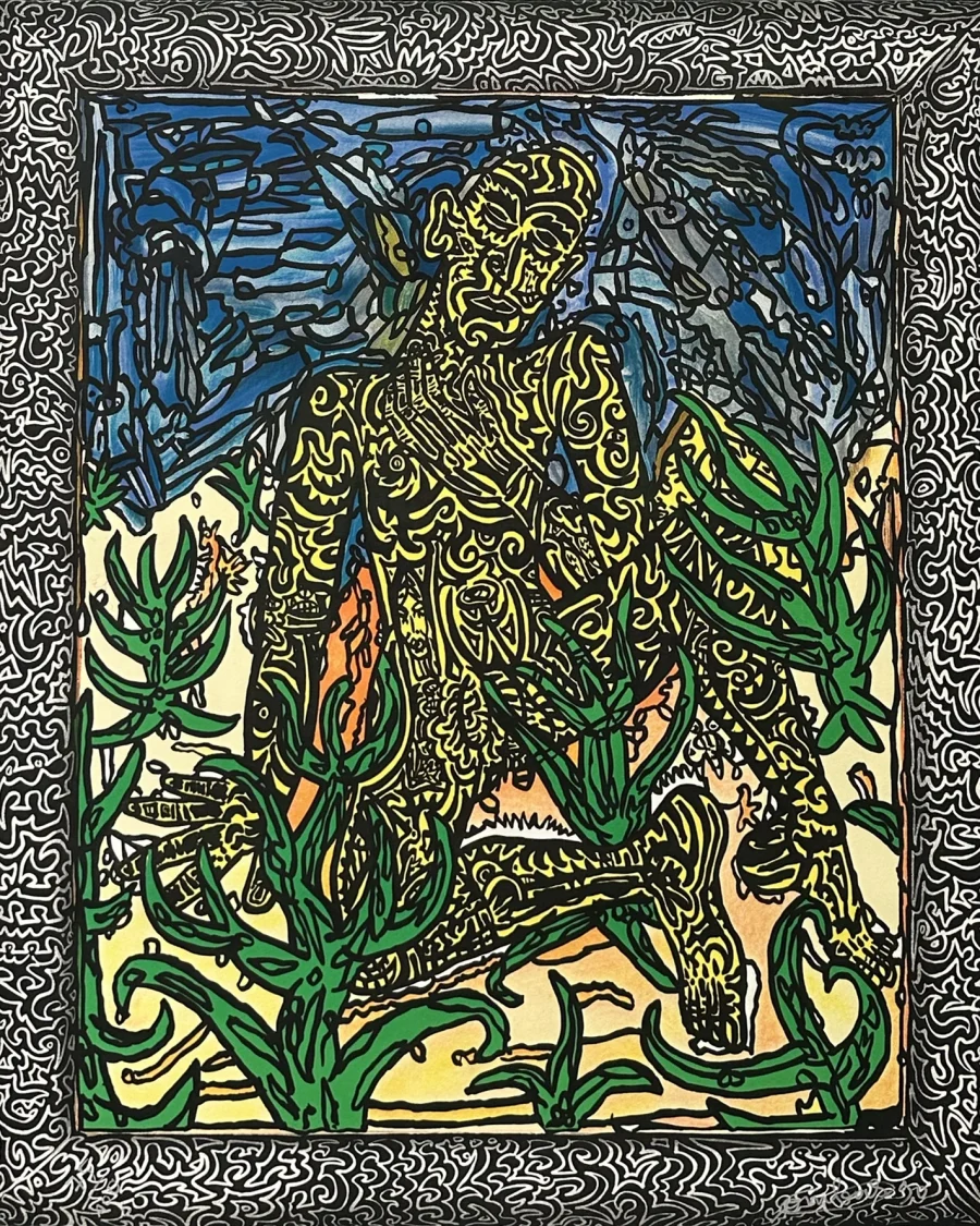 Homme Jaune, 1990 — Robert Combas