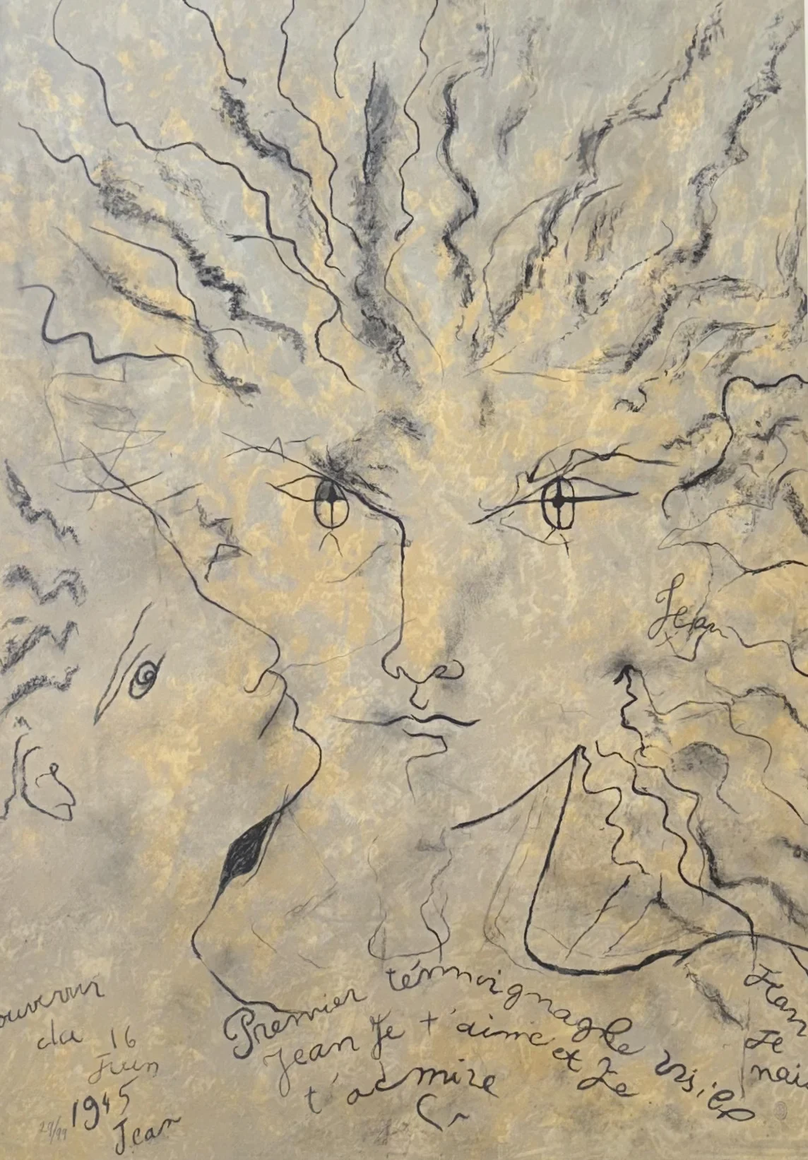 Visage flamboyant — Jean Cocteau