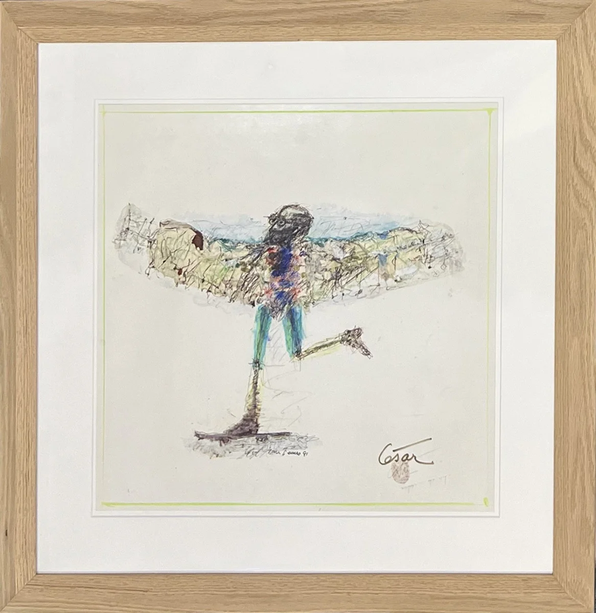 Autoportrait en poule, 1991 — César