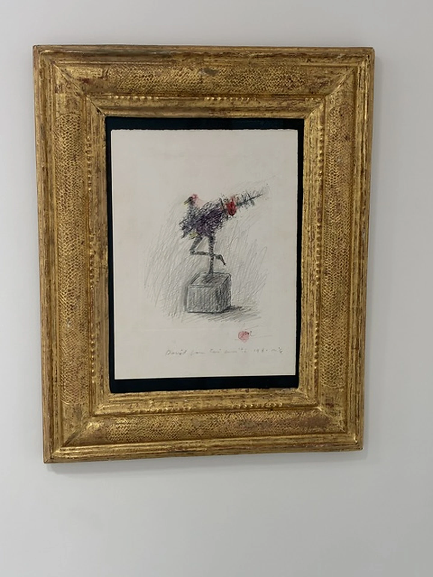 Œuvre encadrée présentée à la Galerie Histoire d’Art